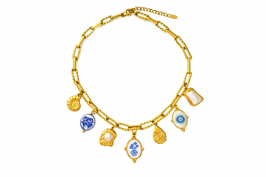 Krissy charm necklace (handmade)