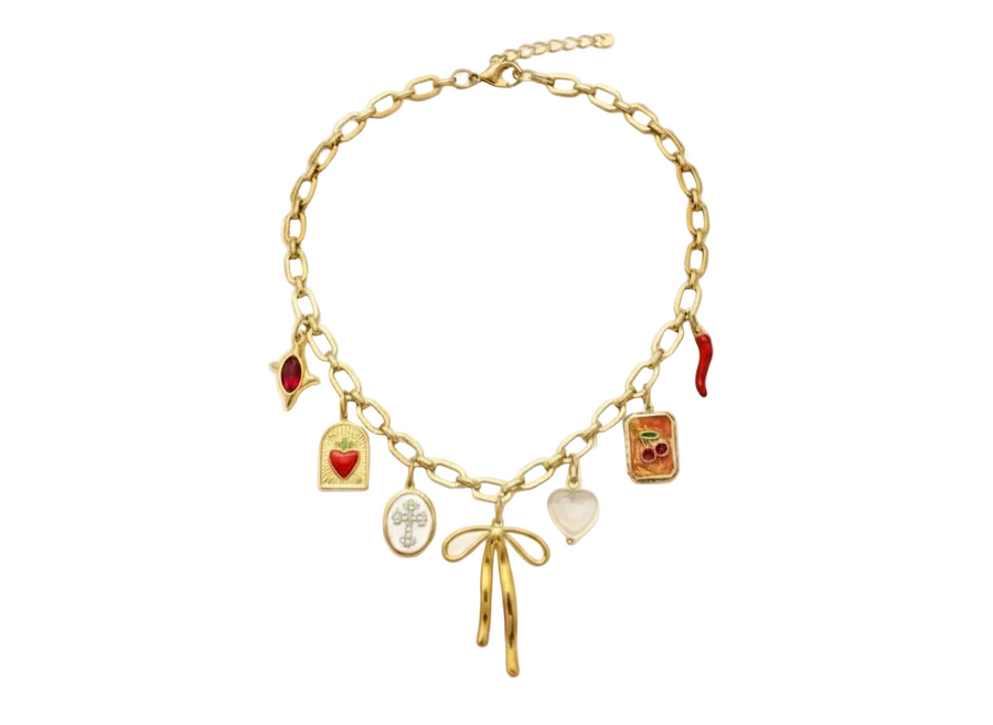 Francesca charm necklace (handmade)