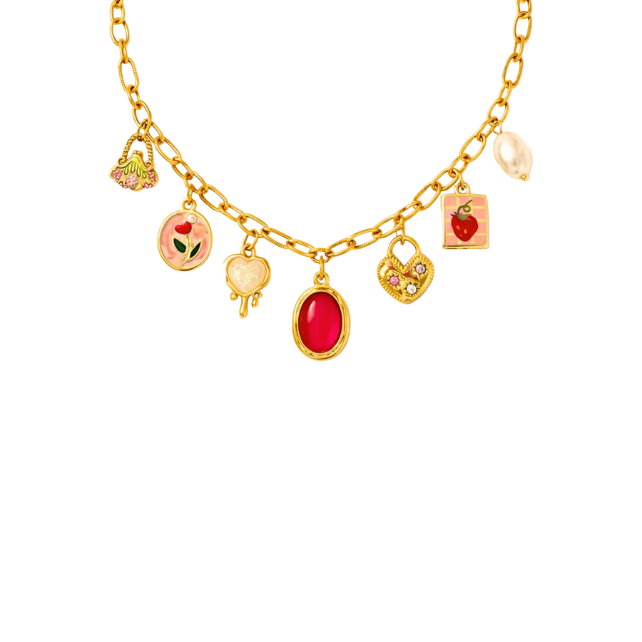 Marissa charm necklace (handmade)