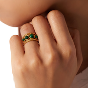 Malachite ring