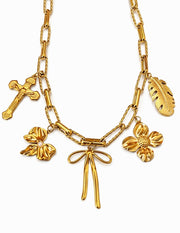 Penny charm necklace