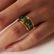 Malachite ring