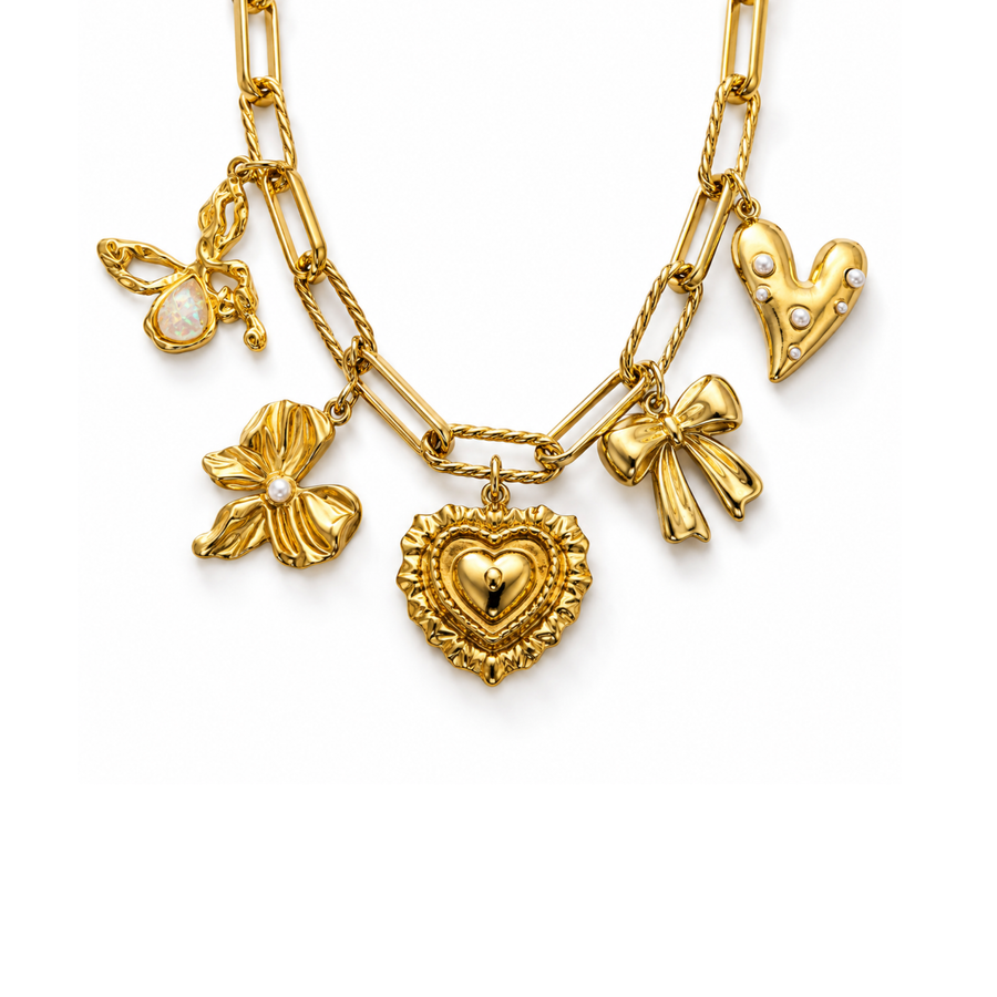 Aurora charm necklace