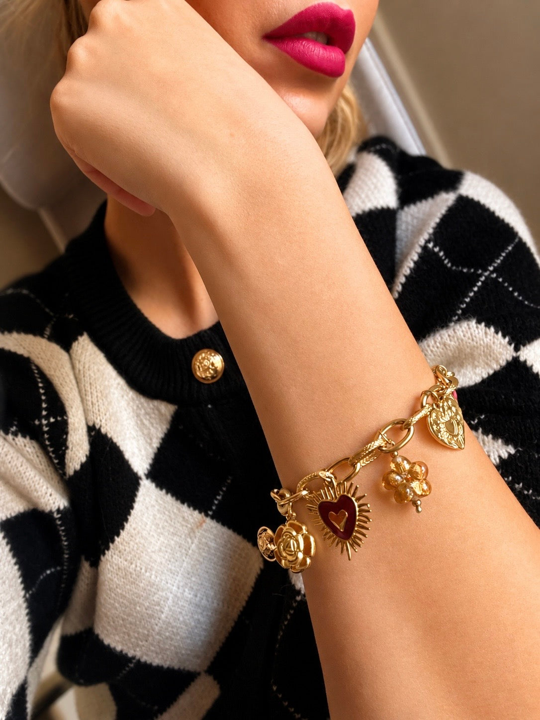 Marie charm bracelet (handmade)