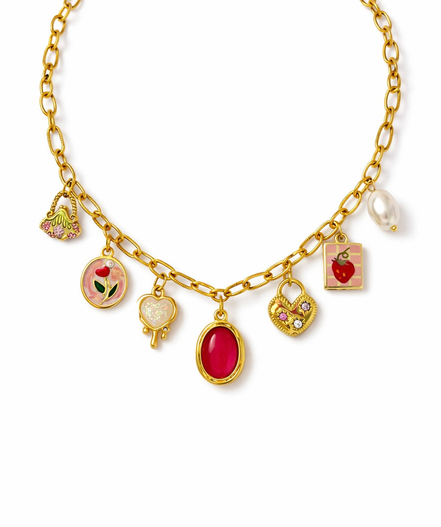 Marissa charm necklace (handmade)