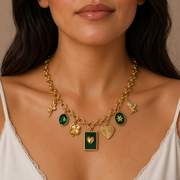 Clover charm necklace
