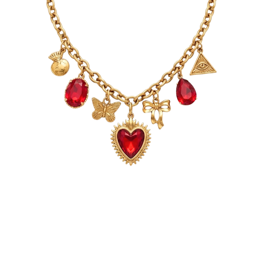 Tegan charm necklace (handmade)