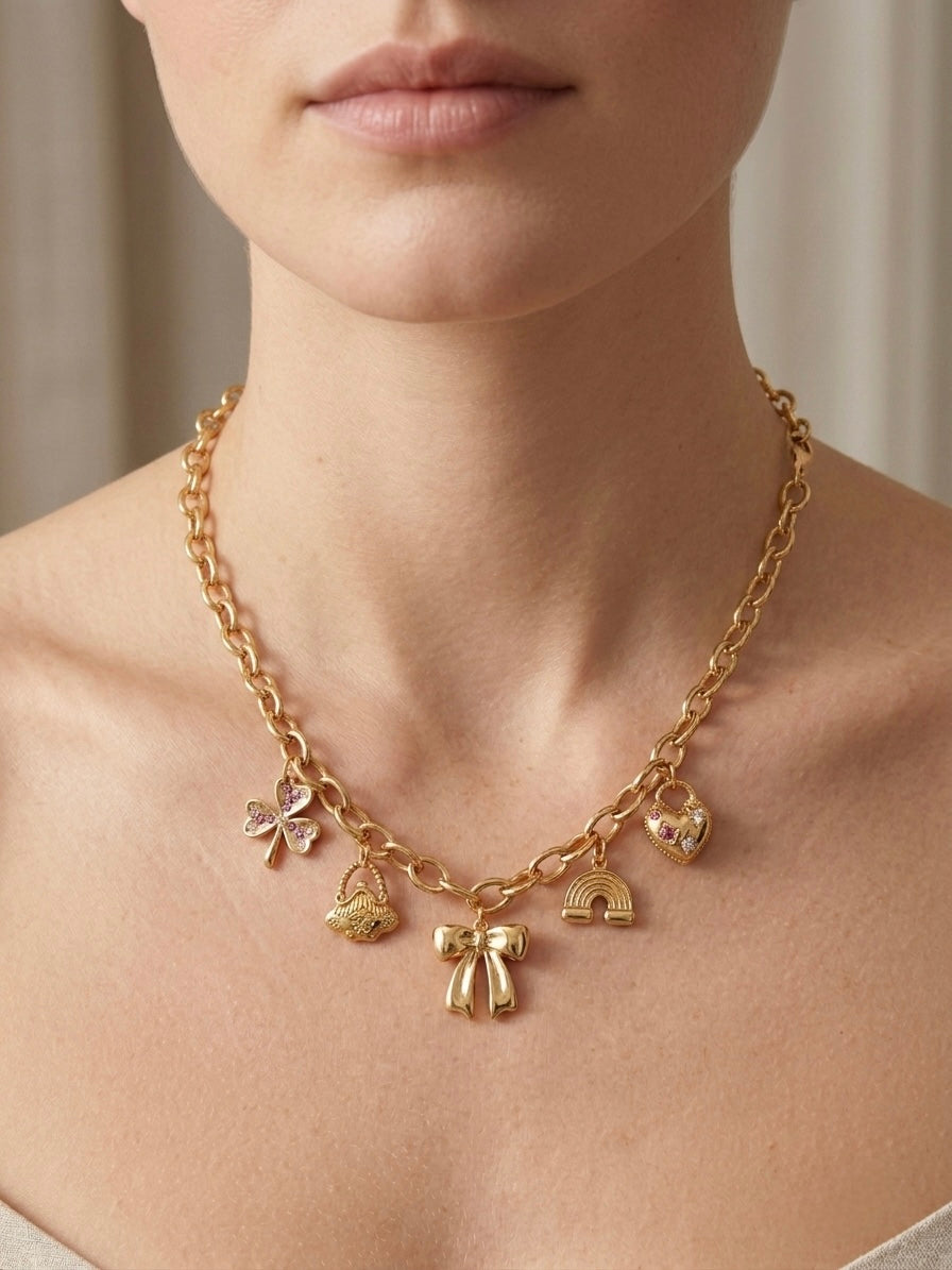 Kiki charm necklace (handmade)
