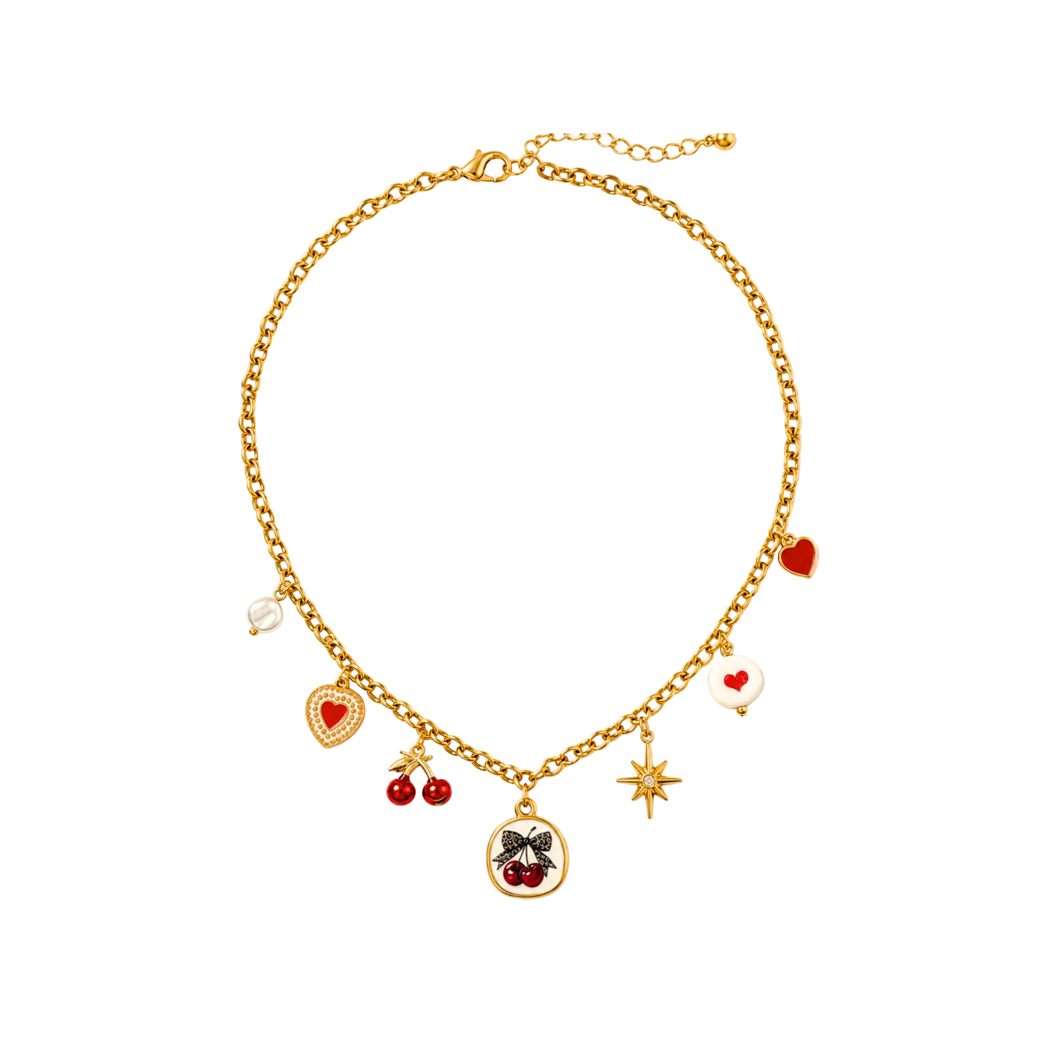 Cherry charm necklace