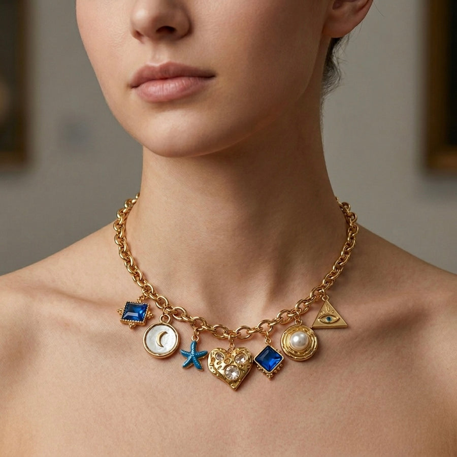 Paris charm necklace (handmade)