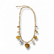 Deja vu charm necklace -18k gold plated