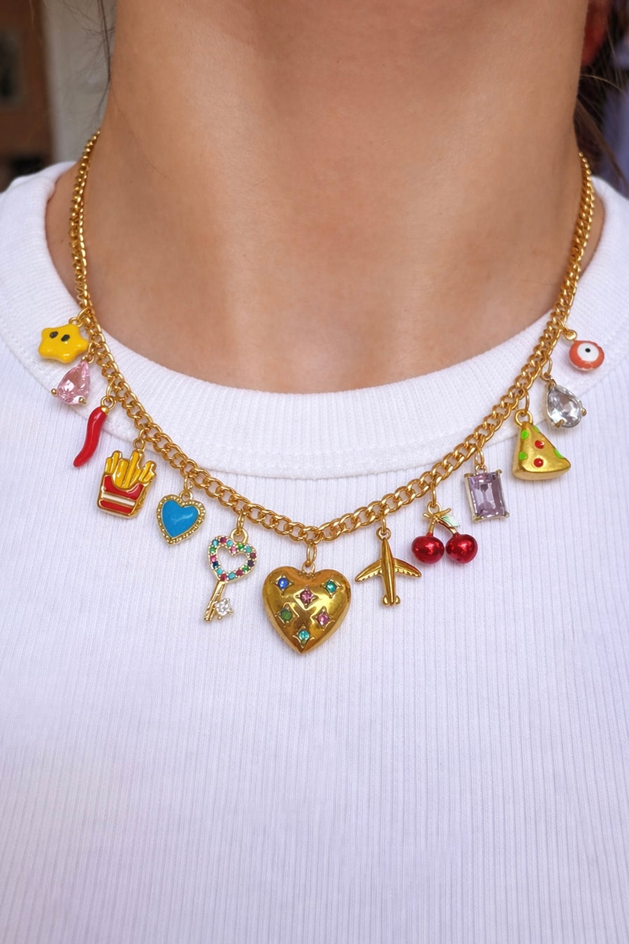 Margherita charm necklace