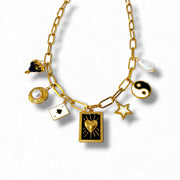 Ying charm necklace - 18k gold plated