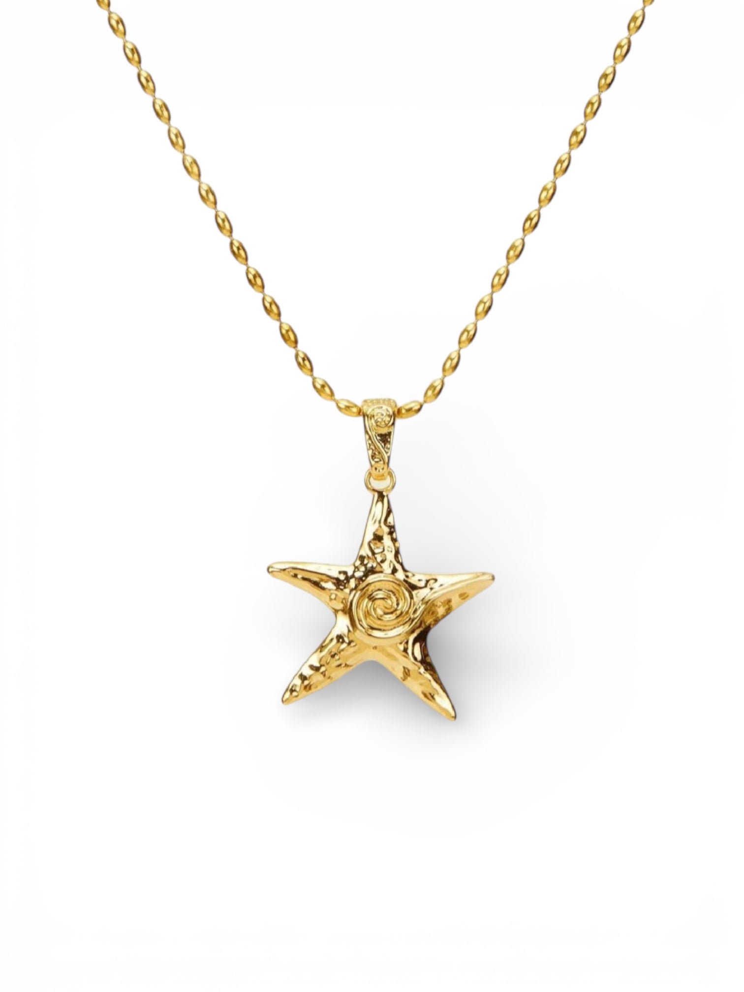 Aquarius statement starfish necklace