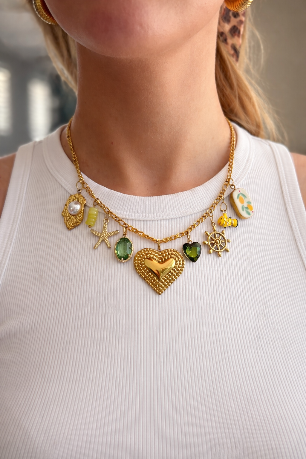 Limoncello charm necklace