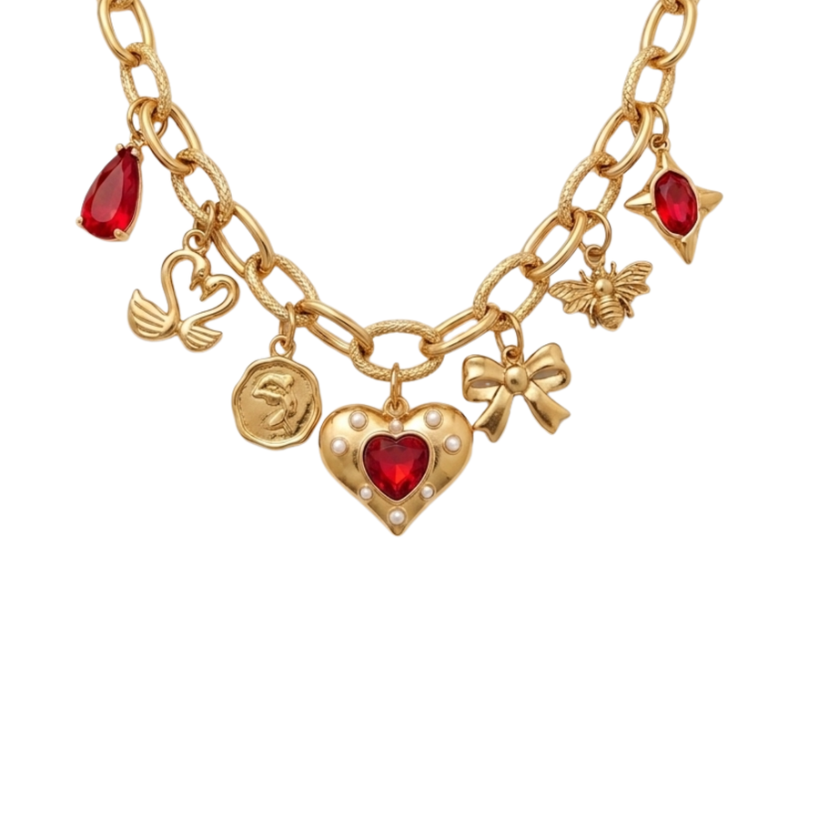 Amelie charm necklace (handmade)