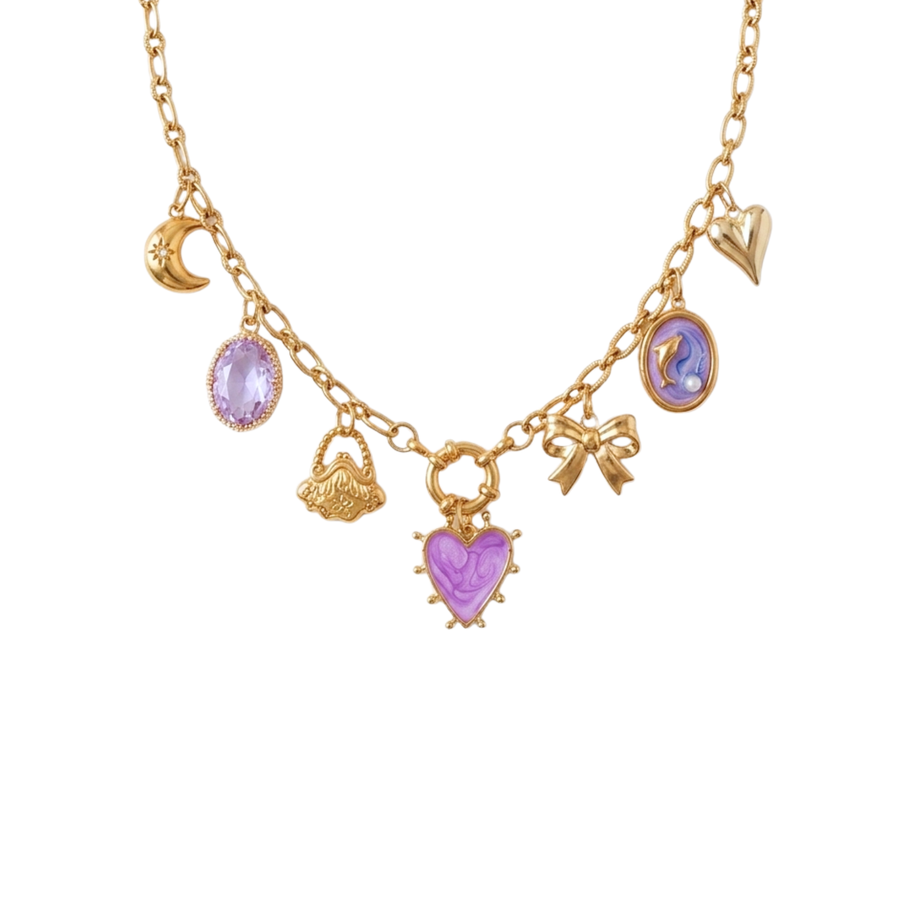 Charlotte charm necklace (handmade)