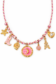 Parisian girl - rope charm necklace