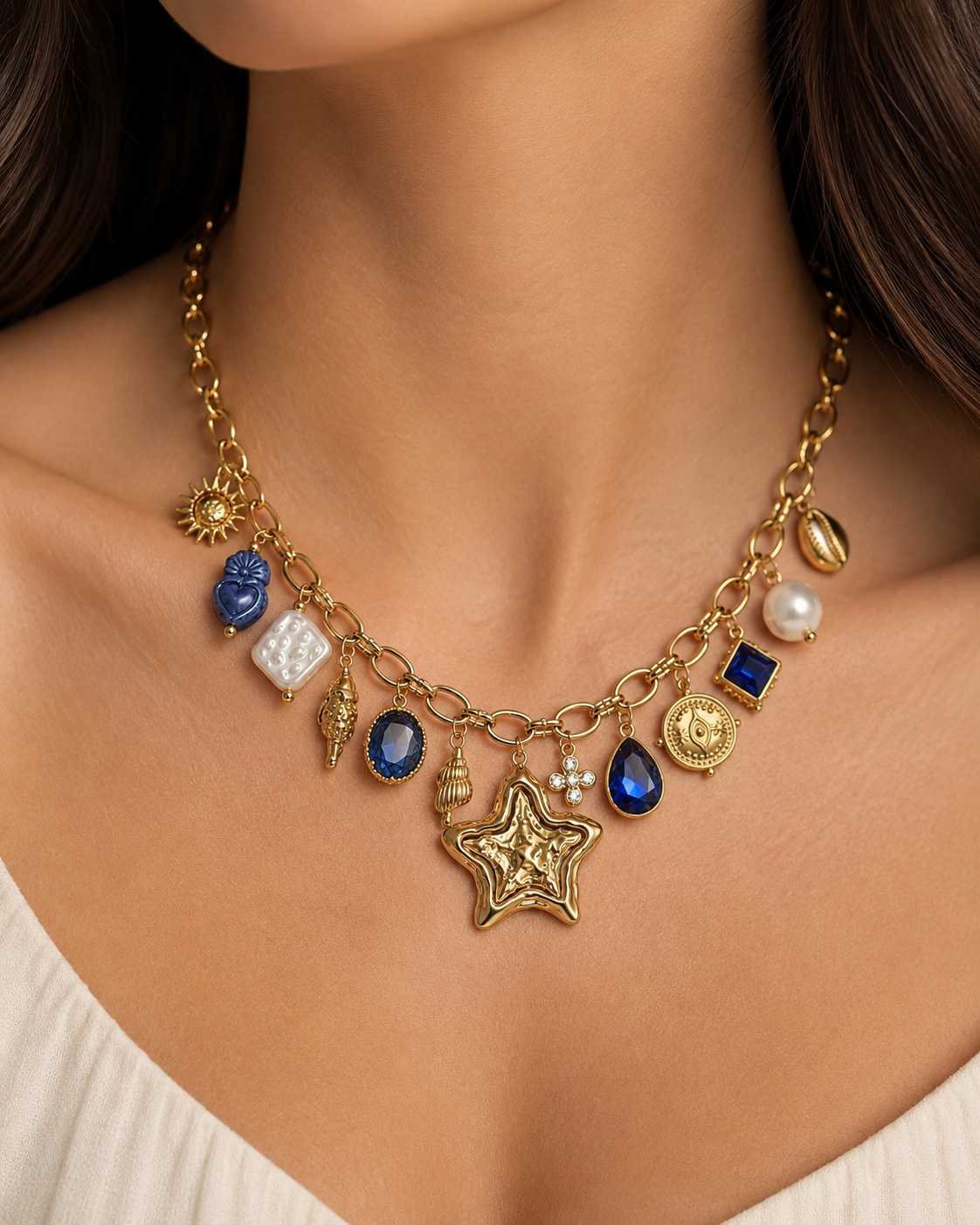 Jacinta charm necklace (handmade)