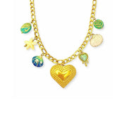 Sakura charm necklace