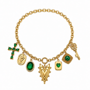 Jewel charm necklace