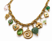 Amy charm necklace - handmade