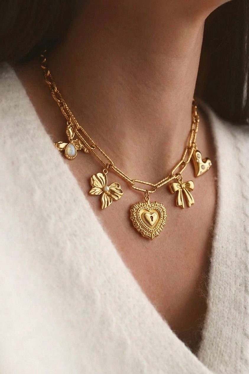 Aurora charm necklace