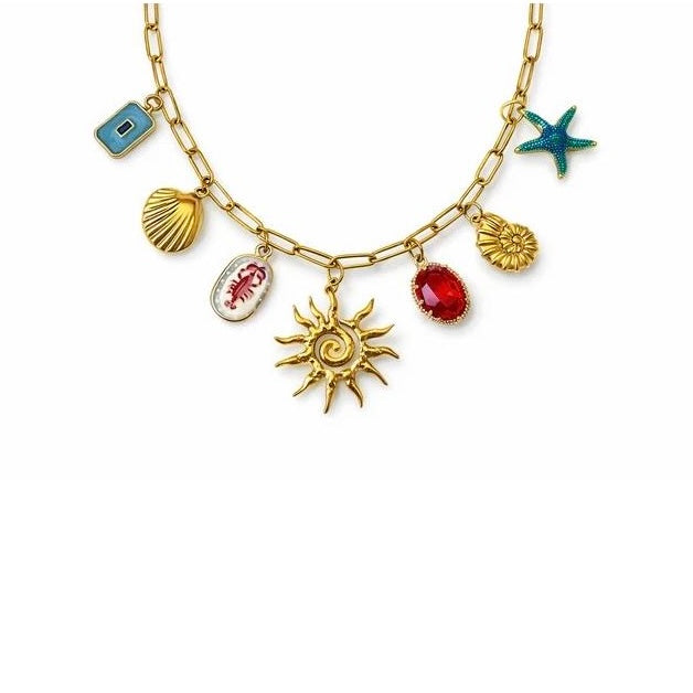 Samara charm necklace