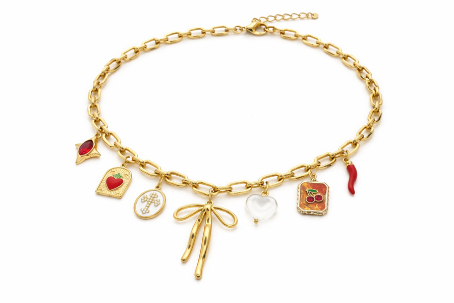 Francesca charm necklace (handmade)