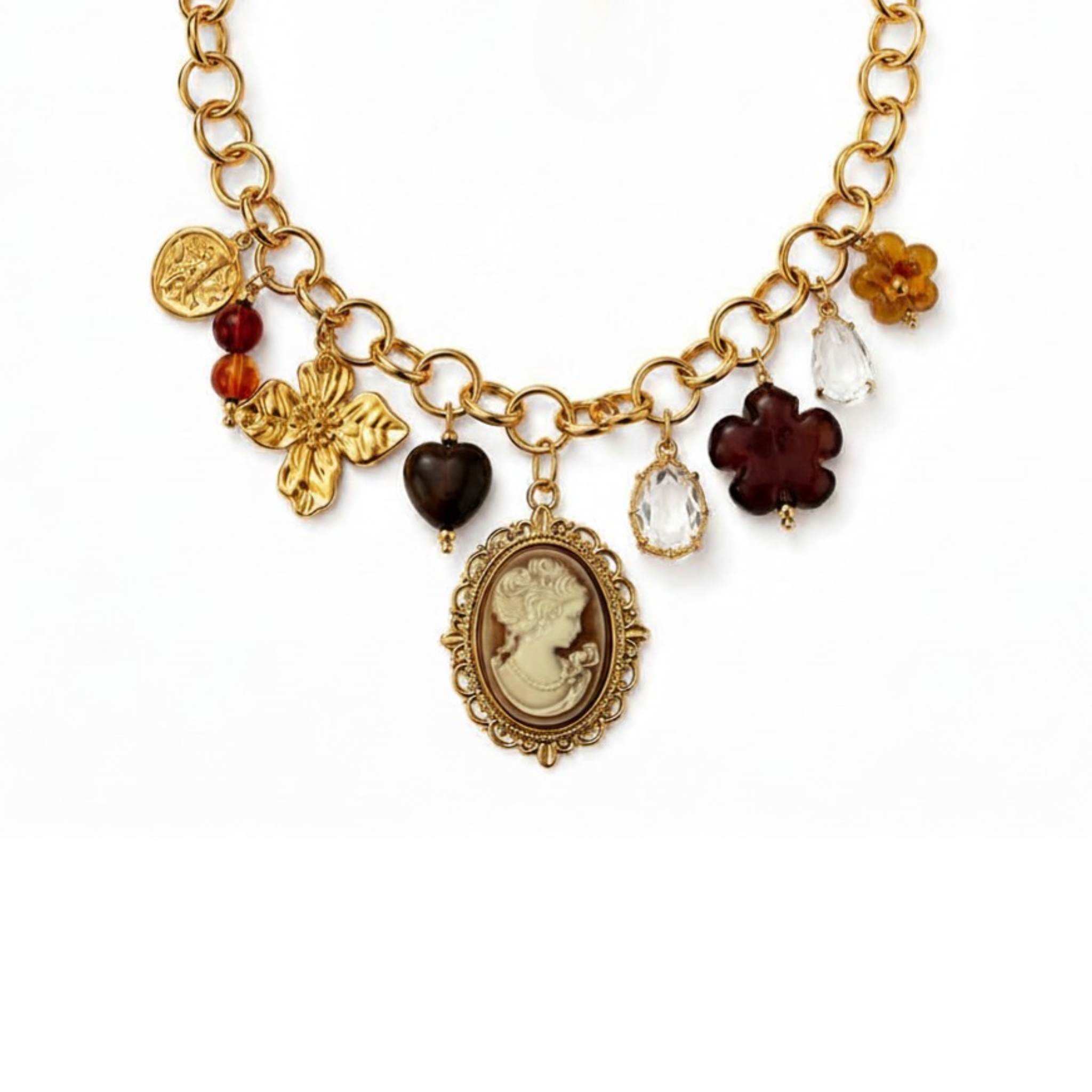Fran charm necklace - handmade