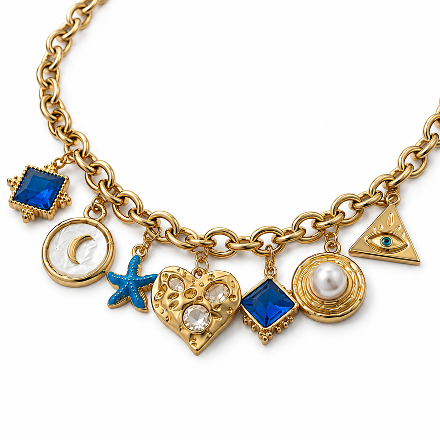 Paris charm necklace (handmade)