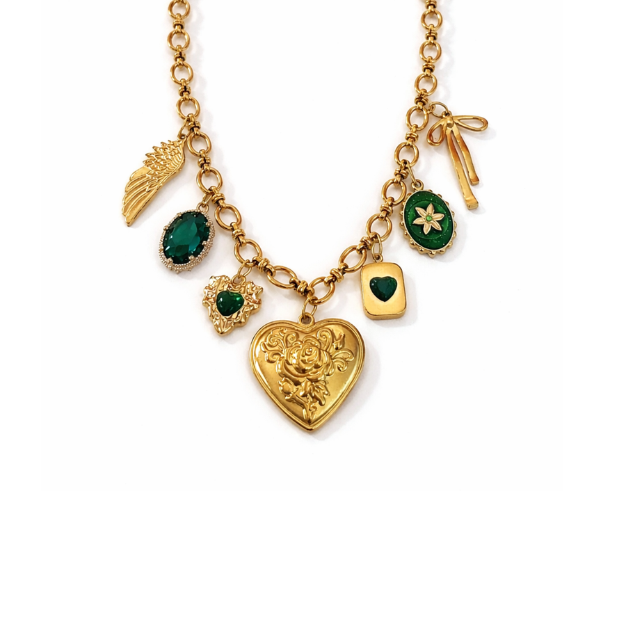 Joelle charm necklace (handmade)