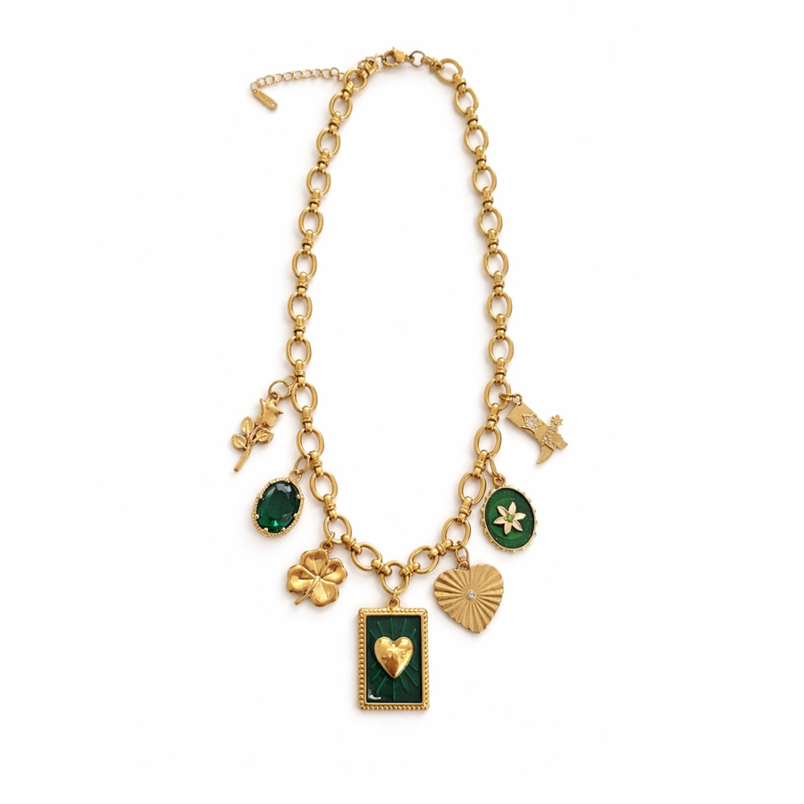 Clover charm necklace
