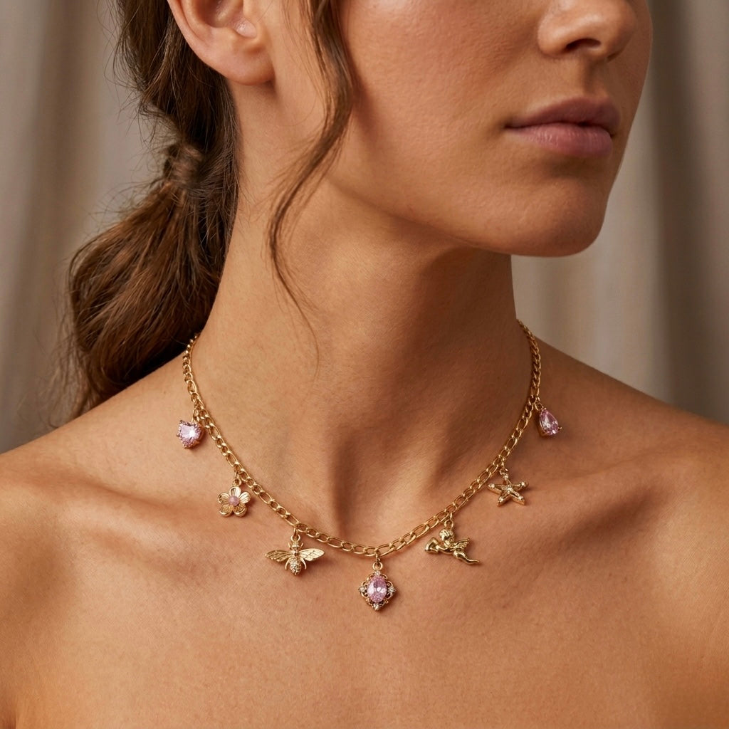 Miranda charm necklace (handmade)
