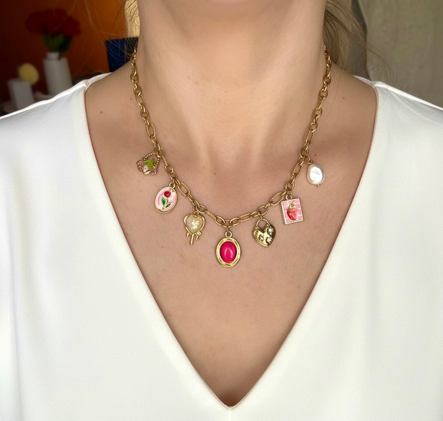Marissa charm necklace (handmade)