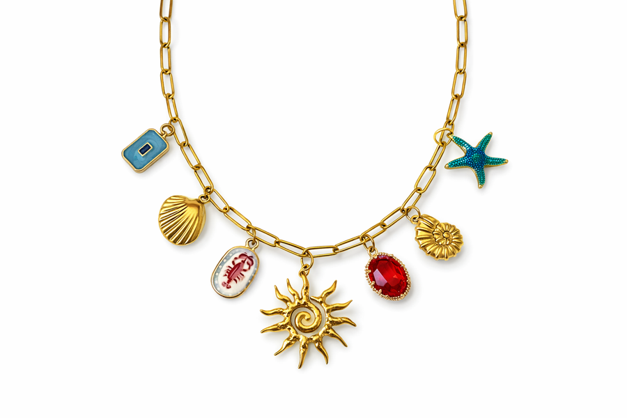 Samara charm necklace