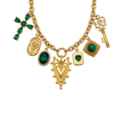 Jewel charm necklace