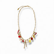 Heart of hearts charm necklace -18k gold plated