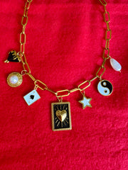 Ying charm necklace - 18k gold plated