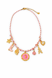 Parisian girl - rope charm necklace