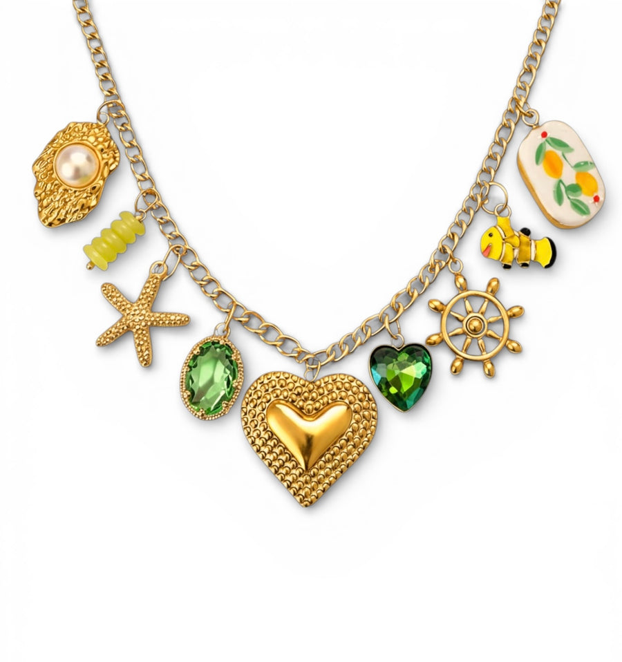 Limoncello charm necklace