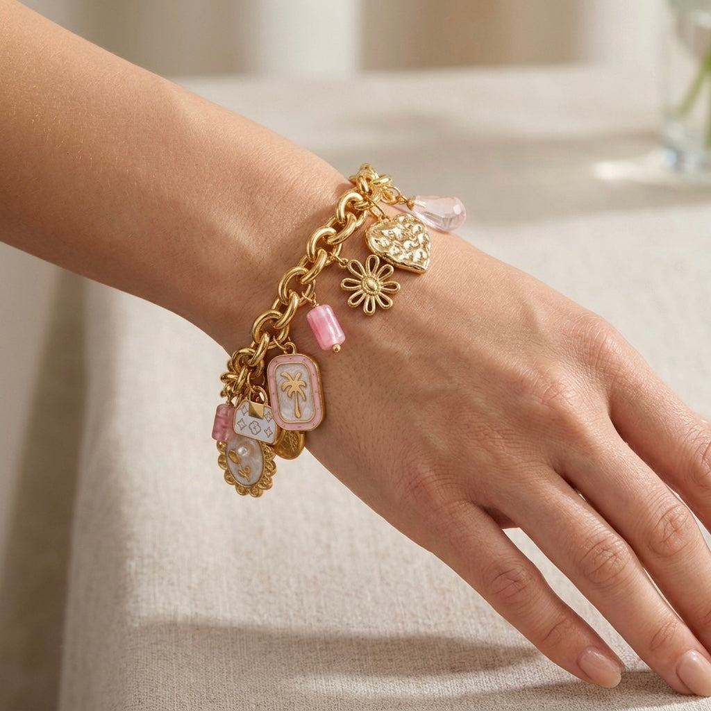 Jackie charm bracelet (handmade)