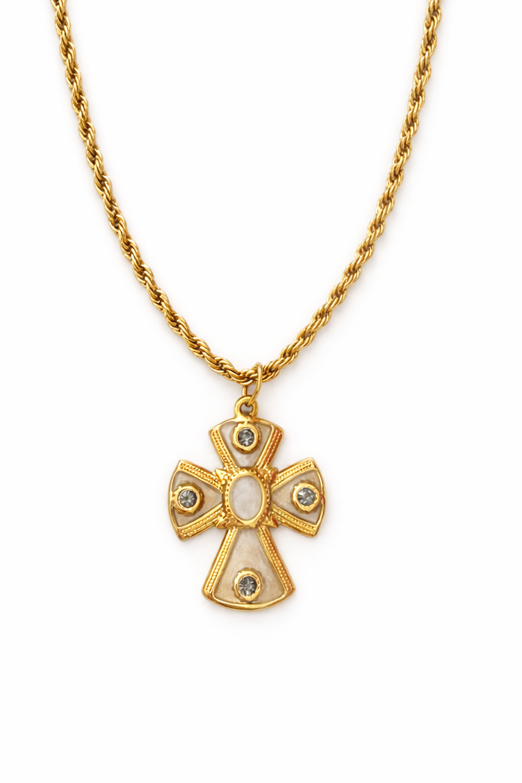 Thea necklace - cream