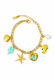 Charm Avenue Abigail charm bracelet - 18k gold plated - Shop women's at Charm Avenue