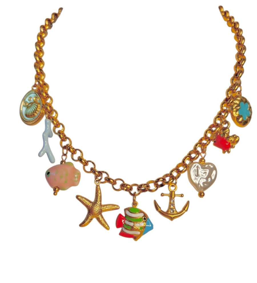 Charm Avenue Ahoy Charm necklace - 18k gold plated - Shop women's at Charm Avenue