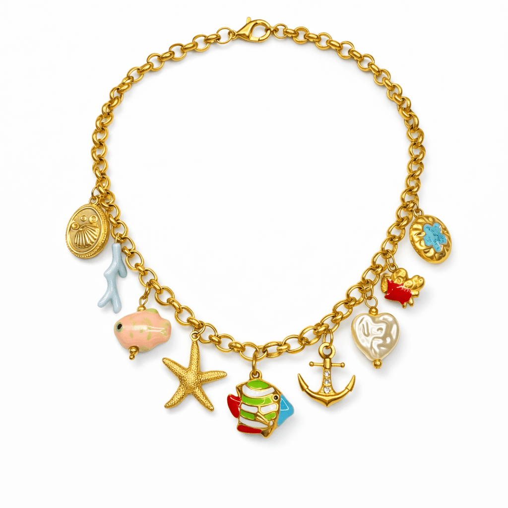 Charm Avenue Ahoy Charm necklace - 18k gold plated - Shop women's at Charm Avenue