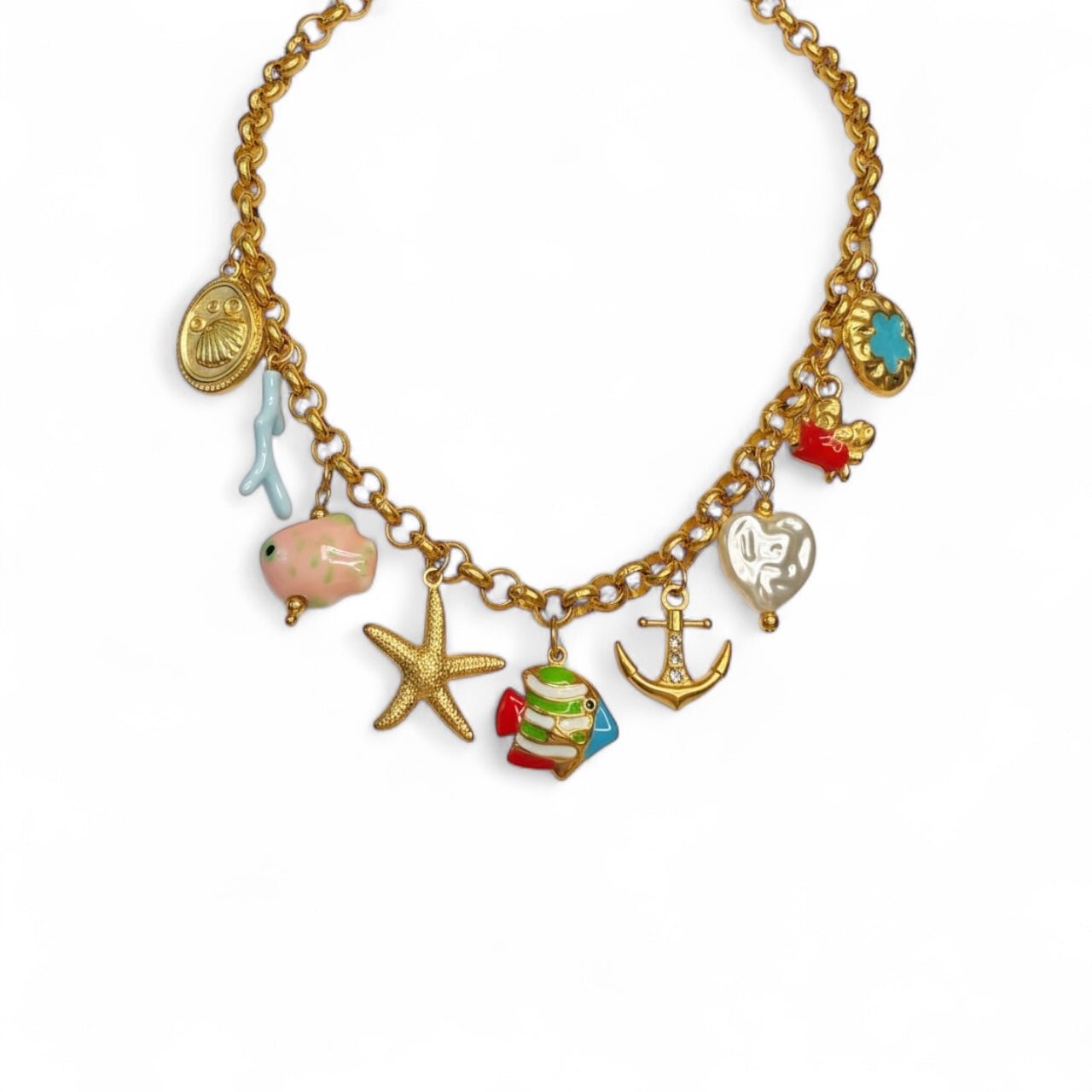 Charm Avenue Ahoy Charm necklace - 18k gold plated - Shop women's at Charm Avenue