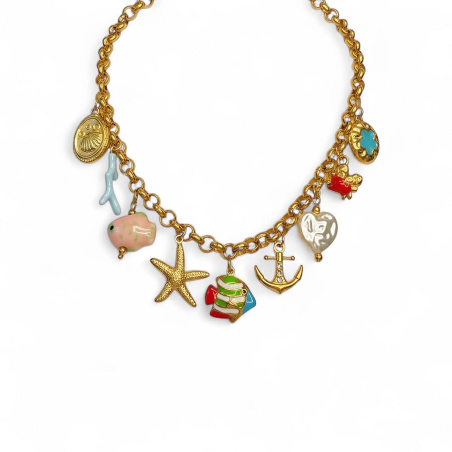 Charm Avenue Ahoy Charm necklace - 18k gold plated - Shop women's at Charm Avenue