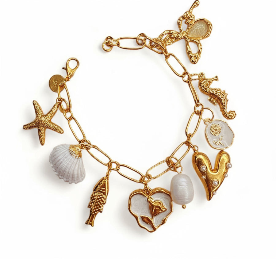Charm Avenue Alejandro charm bracelet - 18k gold plated - Shop women's Accessories at Charm Avenue