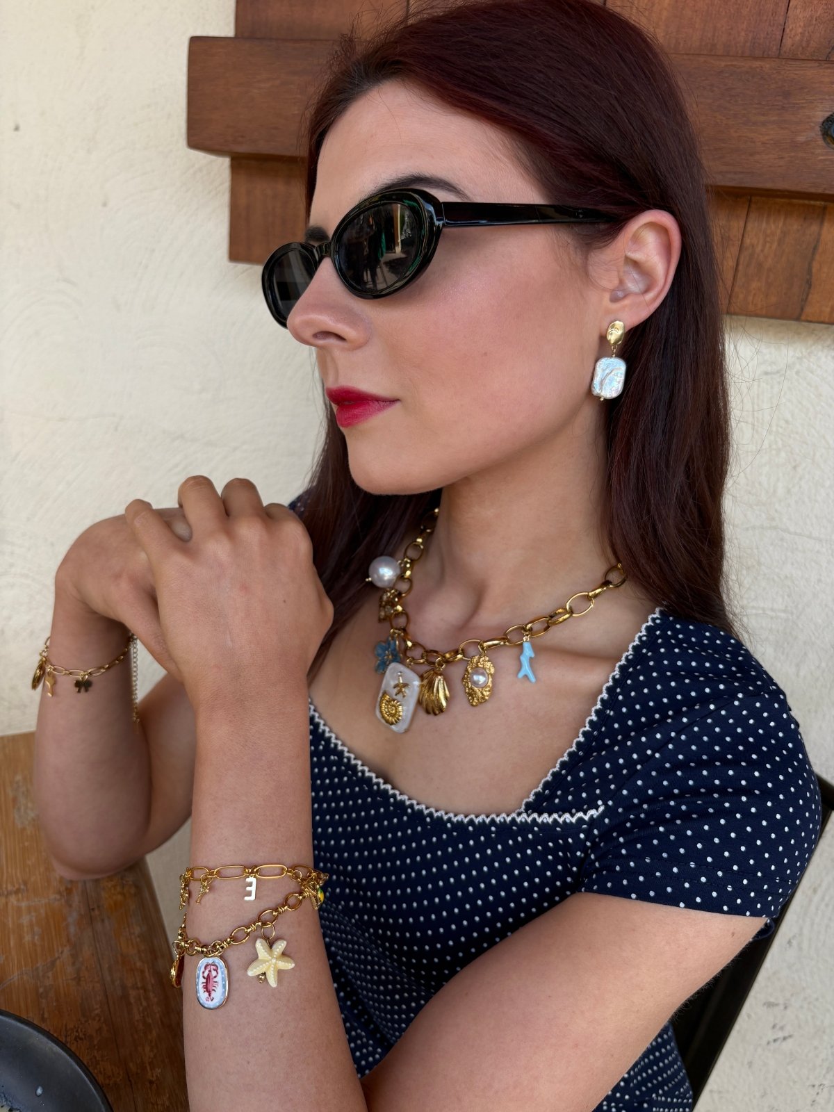 St Lucia Boutique Andy Drop Earring - 18k gold plated - Shop women's Accessories at Charm Avenue